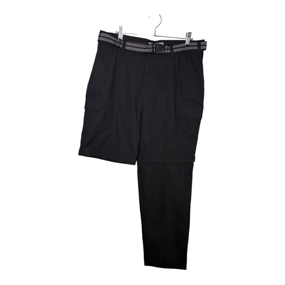 Denali black zip off convertible cargo pants shorts belted 34 32 nwot - Picture 6 of 6